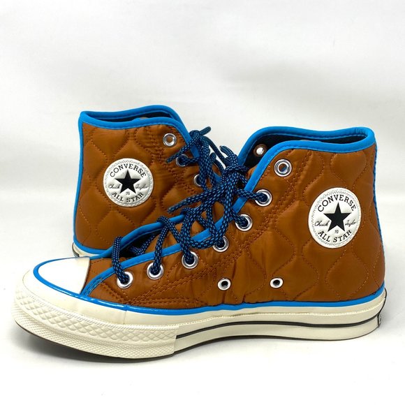 Converse Chuck 70 HI Amber Brown Blue High Top Shoes Women's Sneakers 169374C - Picture 2 of 10
